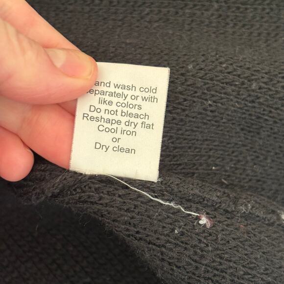 Solo Tu Cardigan Sweater Womens Medium Wool Collar Button Italy Witchy‎ READ - Picture 11 of 11